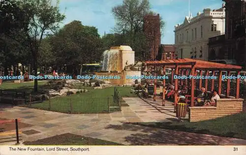 R728008 Southport Lord Street The New Fountain Bamforth Holmfirth Yorkshire Colo