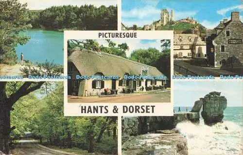 R728074 Malerisches Hants und Dorset Corfe Castle Foto Precision Colourmaster I