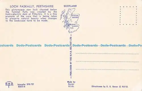 R728223 Perthshire Loch Faskally The N P O Belfast Dexter K G Govan