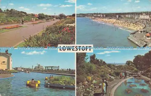 R728246 Lowestoft The Boating Lake South Beach PM Norwich 1971 Multi View