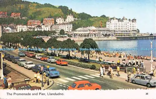 R728267 Llandudno The Promenade and Pier Bamforth Holmfirth Yorkshire Color Glos