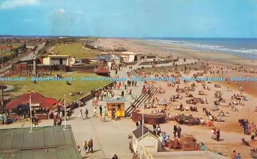 R728276 Mablethorpe The Beach and Greensward PM Skegness Lincolnshire 1976