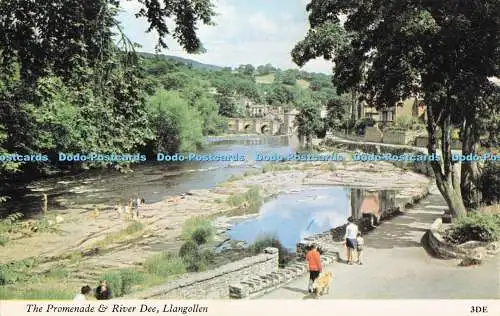 R728292 Llangollen The Promenade and River Dee Harvey Barton