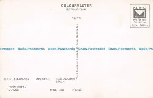 R728429 The Somerset Coast Burnham on Sea Minehead Photo Precision Colourmaster