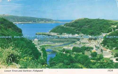 R728438 Fishguard Lower Town and Harbour Archway Knowling Mead Tenby Pembrokeshi