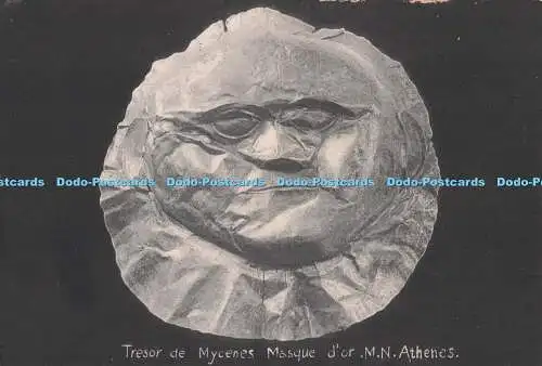 R724995 Tresor de Mycenes Masque d or M N Athenes Engl Phot B P