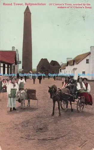 R724952 Ballymaclinton Round Tower M Clinton Town 1908