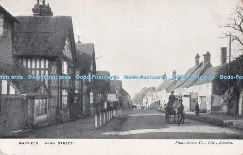 R724825 Mayfield High Street Photochrom London PM Tunbridge Wells