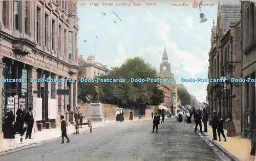 R724847 Nairn High Street Looking East W R and S Reliable Series 1906