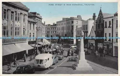 R724735 Taunton Pore Street and War Memorial E T W Dennis London Scarborough 195