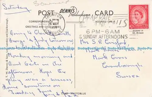 R724735 Taunton Pore Street and War Memorial E T W Dennis London Scarborough 195