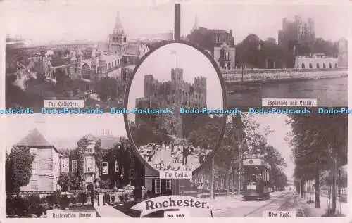 R724609 Rochester The Castle The Cathedral W N Eastgate Serie Multi View 1910