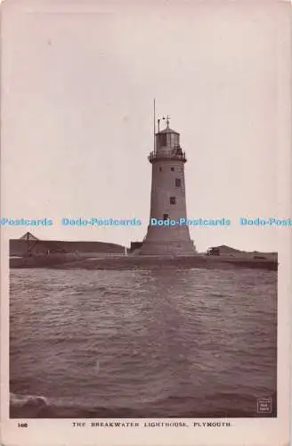 R724660 Plymouth The Breakwater Lighthouse W B P RP