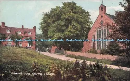 R722464 Groombridge Church and Green The Photochrom London Exclusive Photo Color