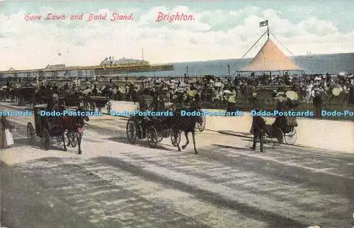 R722396 Brighton Hove Rasen- und Bandständer 1905