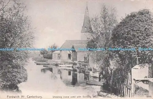 R724558 Fordwich Nr Canterbury Showing Crane Used With Ducking Hocker J Davis 24