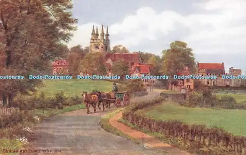 R724518 Penshurst Place and Church J Salmon Sevenoaks England A R Quinton