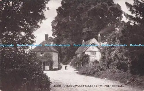 R724562 Amesbury Cottages on Stonehenge Road The Photochrom London Tunbridge Wel