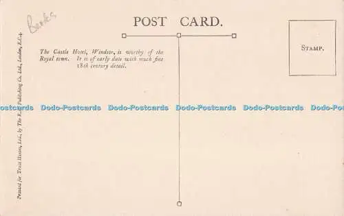 R724501 Windsor The Castle Hotel The R A London Trust Houses