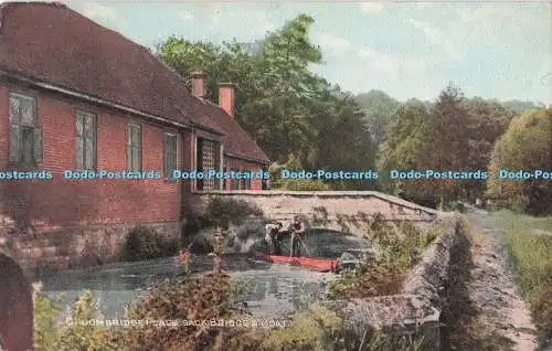 R722483 Groombridge Place Back Bridge and Moat The Photochrom London Exclusive P