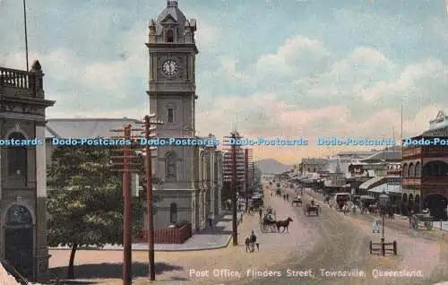 R722392 Queensland Townsville Post Office Flinders Street Coloured Shell Series