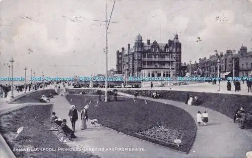 R722385 Blackpool Princess Gardens and Promenade The Photochrom London Tunbridge