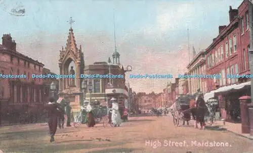 R722369 Maidstone High Street PM Folkestone 1905