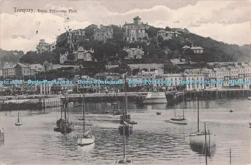 R722386 Torquay von Princess Pier W Comery Paignton Nr. 923