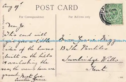 R722386 Torquay von Princess Pier W Comery Paignton Nr. 923
