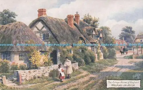 R722275 Welford on Avon The Cottage Homes of England Tuck Oilette No 9533 A R Qu