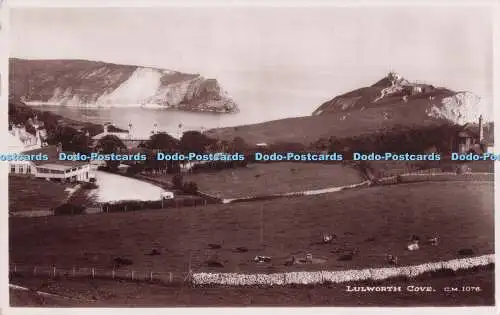 R722019 Lulworth Cove H T B Sun Ray Series RP PM Weymouth Dorset 1945