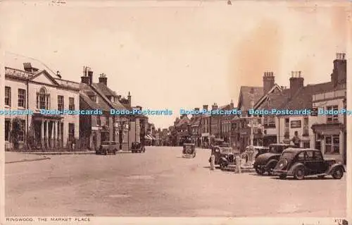 R722167 Ringwood The Market Place The Photochrom Royal Tunbridge Wells