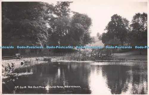 R728651 Westerham The Old Mill Round Pond E A Sweetman Tunbridge Wells RP 1950