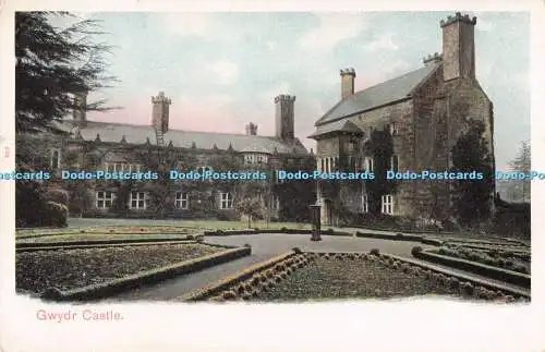 R730678 Gwydr Castle Peacock Postkarte
