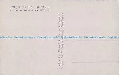 R728674 Les Jolis Coins de Paris Notre Dame Patras