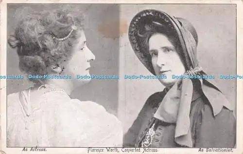 R730718 Florence Worth Converted Actress The Salvation Army Series of Pictoria P