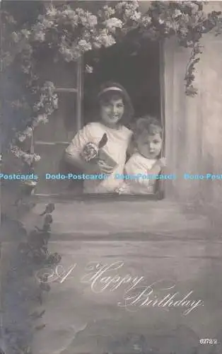R728753 A Happy Birthday 1921 Postkarte