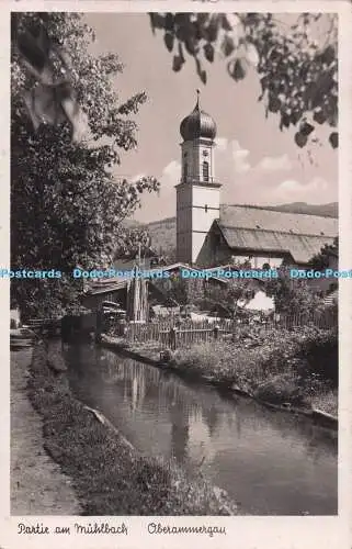 R728755 Oberammergau Partie am Mühlbach Josef Gather