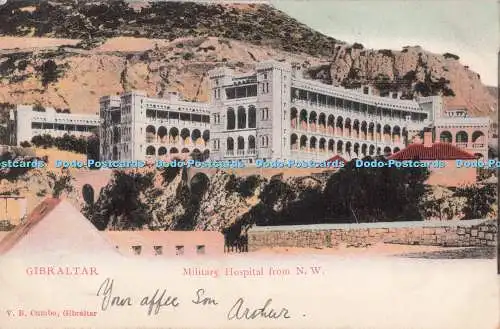 R731192 Militärkrankenhaus Gibraltar aus N W V B Cumbo 1905