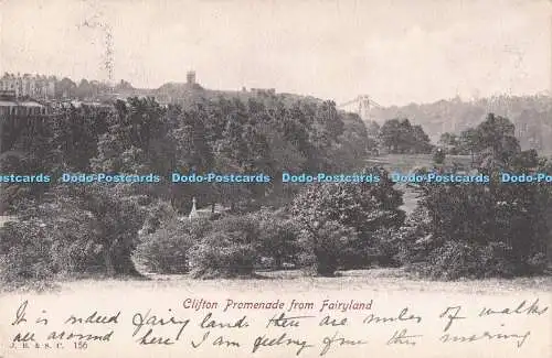 R731230 Clifton Promenade von Fairyland PM Bristol 1903