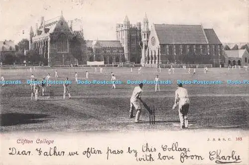 R731233 Clifton College PM Bristol 1903