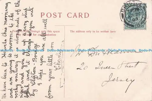 R731233 Clifton College PM Bristol 1903