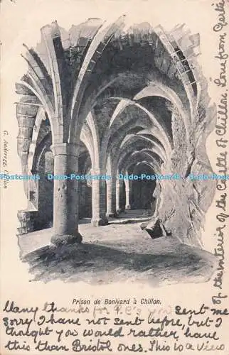 R731286 Prison de Bonivard a Chillon G Anderegg 1903