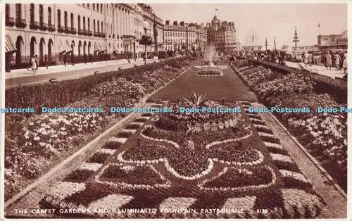 R729374 Eastbourne The Carpet Gardens and Illuminated Fountain Shoesmith and Eth