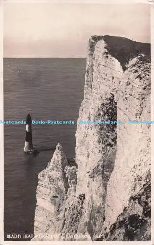 R729379 Eastbourne Beachy Head and Lighthouse J Salmon Sevenoaks 1939 RP