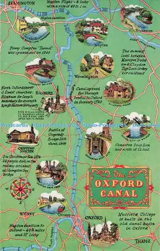 R731510 The Oxford Canal Map J Salmon Sevenoaks