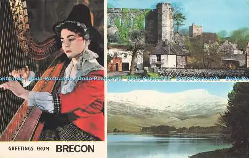 R731673 Grüße von Brecon The Castle Photo Precision Colourmaster Internatio