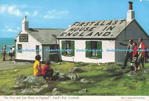 R731687 Lands End Cornwall Das erste und letzte Haus in England John Hinde E Ludw