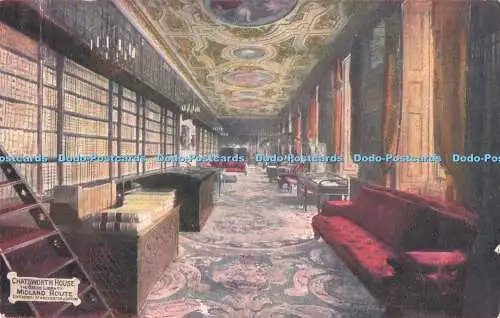 R729660 Chatsworth House The Grand Library Midland Route Liverpool Manchester Lo