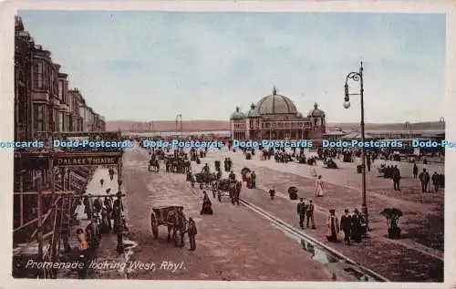 R729719 Rhyl Promenade Blick nach Westen The Milton Fac Simile Series No 47 Woolstone